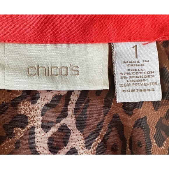 Chicos Coral‎ Short Sleeves Button Down Dress Size 1 (Size 8) - Picture 6 of 7